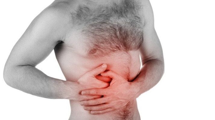 Dolor de órganos internos que se irradia a la zona lumbar.
